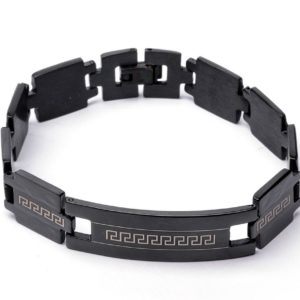 Βραχιόλι από Ατσάλι με Κούμπωμα Ασφαλείας Τ 666-1Steel bracelet with safety clasp T 666-1