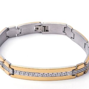 Βραχιόλι από Ατσάλι με Κούμπωμα Ασφαλείας Τ 671Steel bracelet with safety clasp T 671