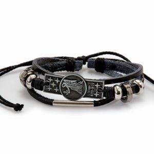 Βραχιόλι Δερμάτινο αυξομειώμενο Παρθένος (Virgo), (23/8 – 22/9) ΦΝ-4004Adjustable Leather Bracelet Virgo, (23/8 - 22/9) ΦΝ-4004