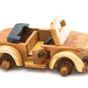 Ξύλινο διακοσμητικό αυτοκίνητο αντίκα 13Χ7Χ6 cm syllogi ΑΝ-3108Decorative wooden antique car 13Χ7Χ6 cm syllogi AN-3108