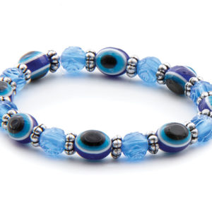 Βραχιόλι μάτι unisex γαλάζιο syllogi (ΦΝ-1240)Unisex blue eye bracelet syllogi (ΦΝ-1240)