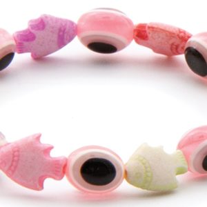 Βραχιόλι μάτι παιδικό ροζ ψαράκι syllogi (ΦΝ-1273)Children's pink fish eye bracelet syllogi (ΦΝ-1273)